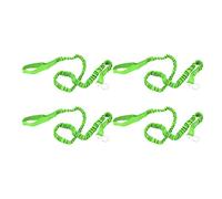4PCS Kayak Rod Lanyard, Canoe Paddle Leash, Super Elastic Nylon Kayak Coiled Lanyard for Surfing Rafting Fishing, Anti Lost Kayak Paddle Leash with Quick Setup Design, Weight (Green)