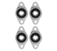 4Pcs Kfl08 Pillow Block Bearing 8Mm Bore Diameter Zinc Alloy Rhombic Bearing