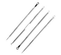 4pcs Kit de Herramientas Removedor Extractor de Espinilla Manchas Acero Inoxidable