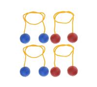 4Pcs Ladders Ball Replacement 2 Blue 2 Redness Ladders Toss Game Ball Hard Golf Training Ball for Backyard Game