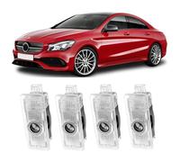 4Pcs Luces LED de Bienvenida Logo para Mercedes, Proyector de Luz para Puerta de Coche, Accesorios paraCLA C117 X117 CLS C218 X218 Coupe C205 C207 Cabrio A205 A207