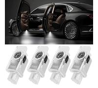 4Pcs Luces LED de Bienvenida S Logo para A1/A3/A4/A5/A6/Q3/Q5/Q7/A7/A8/R8/TT, Coche Logo Proyección, Proyector LED Puerta Coche, Luces Accesorios