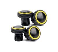 4pcs M10x1.25 Universal Motorcycle CNC Mirror Hole Plugs Screws Bolts Right Left Hand Thread Mirror Hole Caps Accessories(Golden)