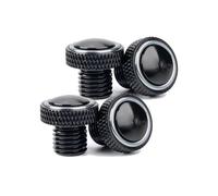 4pcs M10x1.25 Universal Motorcycle CNC Mirror Hole Plugs Screws Bolts Right Left Hand Thread Mirror Hole Caps Accessories(Gray)