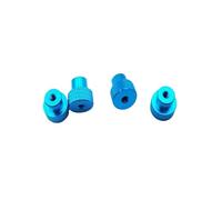 4pcs M3 Aluminio Flange Lock Nuts con Nylon Insert - Nuts de Auto-Lock de Colores para Modelos RC, Drones y proyectos de DIY Compatible con 3mm Fasteners(Blue)