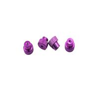 4pcs M3 Aluminio Flange Lock Nuts con Nylon Insert - Nuts de Auto-Lock de Colores para Modelos RC, Drones y proyectos de DIY Compatible con 3mm Fasteners(Purple)