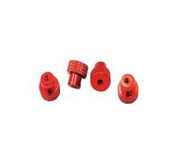 4pcs M3 Aluminio Flange Lock Nuts con Nylon Insert - Nuts de Auto-Lock de Colores para Modelos RC, Drones y proyectos de DIY Compatible con 3mm Fasteners(Red)