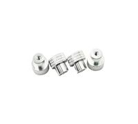 4pcs M3 Aluminio Flange Lock Nuts con Nylon Insert - Nuts de Auto-Lock de Colores para Modelos RC, Drones y proyectos de DIY Compatible con 3mm Fasteners(Silver)