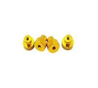 4pcs M3 Aluminio Flange Lock Nuts con Nylon Insert - Nuts de Auto-Lock de Colores para Modelos RC, Drones y proyectos de DIY Compatible con 3mm Fasteners(Yellow)