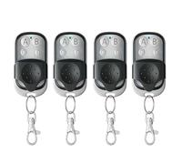 4Pcs Mando Garaje Clonador Universal 433.92Mhz, Mando a Distancia Duplicador con 4 Botones, Puerta Garaje Codigo Fijo Control Remoto Inalámbrico Automático Garage Gate Openers- Incluida Batería