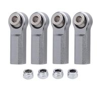 4PCS Metal Ball Joint Alloy for 1/10 RC Car, 7.0mm Diameter M4 Thread Straight Ball Joint Head with Nuts, Compatible Replacement for RC Model Car Steering Suspension System (de color)