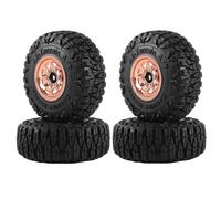4pcs metal de 1.0 pulgadas de plato profundo de plato profundo juego de neumático compatible con 1/18 1/24 a escala rc rastler cars se adapta a scx24 ax24 y modelos similares piezas de actualización(C