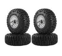 4pcs metal de 1.0 pulgadas de plato profundo de plato profundo juego de neumático compatible con 1/18 1/24 a escala rc rastler cars se adapta a scx24 ax24 y modelos similares piezas de actualización(S