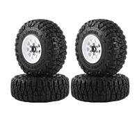 4pcs metal de 1.0 pulgadas de plato profundo de plato profundo juego de neumático compatible con 1/18 1/24 a escala rc rastler cars se adapta a scx24 ax24 y modelos similares piezas de actualización(W