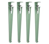 4Pcs Metal Table Clamp Legs,Adjustable Coffee Table Legs,F-Shape Dining Desk Foot,Iron Workbench Support Legs,DIY Bar Legs,No Punching Design,with Adjustable Feet (76cm(30in),Green)