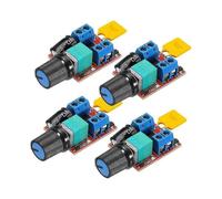 4pcs Mini DC Motor PWM Speed Controller, DC 5V-35V 5A Speed Adjustable Switch Module, 6V 12V 24V Variable Voltage Regulator Dimmer Governor Switch Bui