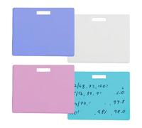 4Pcs Mini Erasable Whiteboard For ID Badges | 4pcs Erasable Badge Sticky Notes, Pocket-Sized Vertical Memo Whiteboard, For Writing Noting Men Women Teachers Doctors Caregivers School Hospital