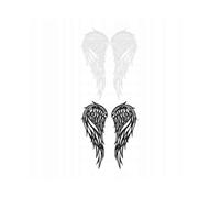 4pcs Modern Retro Angel Wing Metal Wall Art