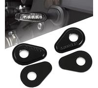 4pcs Moto Adaptadores de Indicadores de Dirección Negro | Para MT-03 MT-07 MT-09 MT-10 Tenere 700 YZF-R1 R3 R6 R7 Tracer 900 XSR700 XSR900