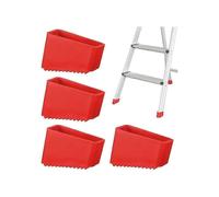 4pcs Non-Skid Rubber Ladder Feet Covers for Various Ladder Types,Insulating Protective Sleeves for Ladder Legs
