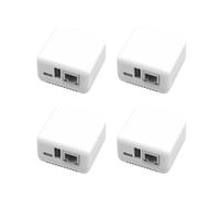 4PCS NP330 Network USB 2.0 Print Server USB2.0 Printer Server 100Mbps RJ45 Connection for Androids Phones EU Plug