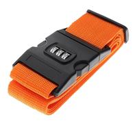 4Pcs Nylon Luggage Strap Adjustable Travel Suitcase Buckle Baggage Belt Accessorises Packing Seat para Equipaje(Orange)
