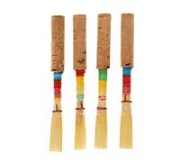 4Pcs Oboe Reeds Suavidad Media Oboe Reeds Cork Reed Instrumento de Viento Piezas de Repuesto con Caja de Almacenamiento de plástico Cañas 4 Piezas Caña De