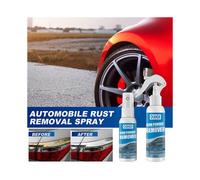 4pcs Ouhoe Iron Powder Remover, OUHOE Car Rust Remover Spray, Multi-Purpose Rust Remover Rust Inhibitor Derusting Spray, for Rust Removal of Various M