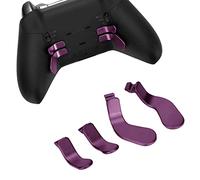 para Xbox One Elite Controller Series 2 Model 1797 Controller Piezas de Repuesto de Metal, Incluidas 4 Piezas Trigger Controller Paddles Material de Acero Inoxidable(Púrpura)