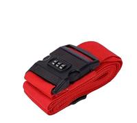 4Pcs Password Lock Luggage Strap, Secure Travel Suitcase Tie-Down Belt with Buckle para Bolsos(Red)