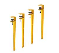 4PCS Patas De Mesa De Metal En Forma De F - Patas De Horquilla, Patas De Mesa De Hierro Impermeables Y A Prueba De Herrumbre, Para Mesa De Comedor, Ajustables, Capacidad De Peso De 80 Kg ( Color : Gel