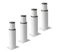 4pcs Patas de Muebles Aleación de Aluminio,Patas de Mesa de Metal Patas de Sofá,Pies de Gabinete de Altura Ajustable,Pies de Cocina de Reemplazo Redondo,Pies de Mesa de Café,con Tornillos, 1