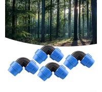 4pcs PE codo codo unión accesorios de conexión rápida para flujo de agua en horticultura jardín riego y producción agrícola (20-1)