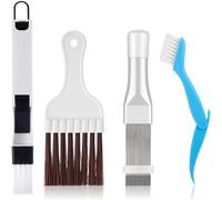 4PCS Peine para Radiadores,Kit Limpieza Aire Acondicionado Hogar,Peine de Aletas Aire Acondicionado,Cepillo de Limpieza Condensador,para Limpieza Bobinas Condensadoras FrigoríFicos Aire Acondicionado
