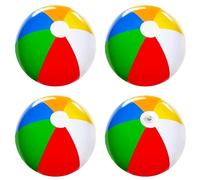 4PCS Pelotas De Playa Hinchable, 30CM Color Pelotas De Agua, Bolas Inflables De Agua Durabilidad, Verano Juguetes De Pelota De Playa para Piscina Playa Fiesta De Verano