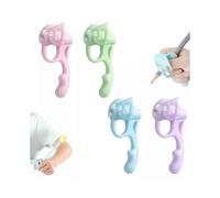 4pcs Pencil Grips for Kids Handwriting, 5 Finger Silicone Pencil Holder for Kids
