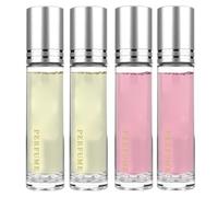 4pcs Perfume de feromona para hombres, mujeres, duraderos y adictivos en el perfume, fragancias románticas, 10 ml, perfumes de feromona para hombres