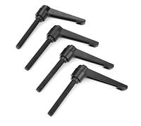 4Pcs Perillas de máquina de metal Mango de fijación ajustable Rosca macho M10(80MM)