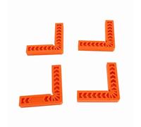 4pcs Plastic l Tipo de 90 grados Angleado de ángulo recto Regla Terrela de carpintería Localizador auxiliar para medición rápida (4 pulgadas)