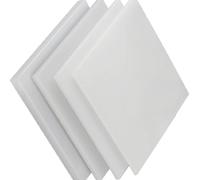 4Pcs Polypropylene Sheets Thick PP Engineering Plastic for Electronics & DIY Projects(100x100x5mm)