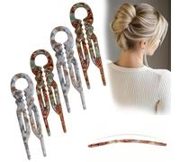 4Pcs Prestige Horquillas Francesas, Diseño Antideslizante Dentado, Ángulo Curvado Para Mejor Sujeción En La Cabeza, Nuevos Accesorios Elegantes Para El Cabello Adecuados Para Todo Tipo De Cabello