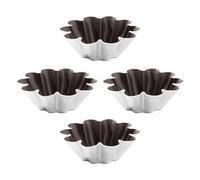 4pcs PUDDINGS PAN HUGOS NINSTACK Moldes Tarta Tarta Forma Flores Pan Y Pasteles Panes Bakeware Moldes Galletas Herramienta Herramienta Pequeño Taquillo Muffins Horneadas Cazos