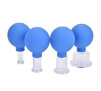 4pcs Que Ahueca La Instalación De Cristales De Diverso Tamaño Masaje De Ahuecamiento De Succión Vacío Masaje Kit Para Cuello Cabeza Cuerpo Anti-envejecimiento