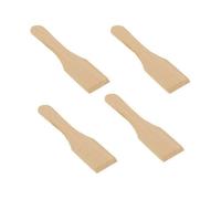 4Pcs Raclette Scraper Wooden Raclette Spatula Wood Kitchen Utensils for Non-stick Pans,Cheese