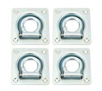 4PCS Recessed Trailer Rope Ring Carbon Steel 2000lb Maximum Breaking Force Trailer Tie Downs for Trailers