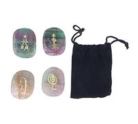 4Pcs Reiki Balancing Stones, Polished Chakra Crystals, Palm Size for Meditation, Healing and Purification, Vivid Lustre, Positive Energy Adjusting Aura