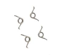 4pcs Reset Spring para Daiwa Tatula TW100/21LTD/SV/Elite Casting Reel, 0.8mm Diámetro de alambre Pieza de Reparación de Metal, Plata (mano derecha)