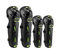 4PCS Riding Protective Gear Set - Motocicletas Knee Pads and Cobow Guards para uso todoterreno | Armadura de seguridad contra el viento para motocross, bicicleta de suciedad, bicicleta,