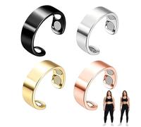 4PCS Ring Abnehmen - Akkupressurring Damen mit Magneten für Schlafqualität und Hormonelle Balance, Natürlicher Begleiter in den Wechseljahren