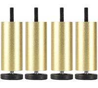4pcs Round Metal Sofa Feet, Heavy Duty Adjustable Furniture Legs Support, Aluminum Alloy Cabinet Feet,for desks,Coffee Tables,cabinets Replaceable Furniture Leg,Gold-20cm/7.9in